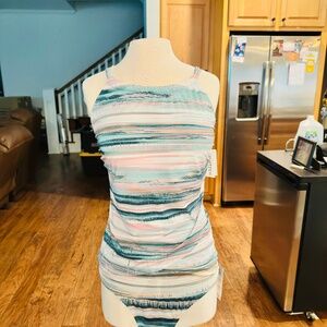 New w tags 2 pc Tankini Jantzen, top sz 12, bottom sz 14